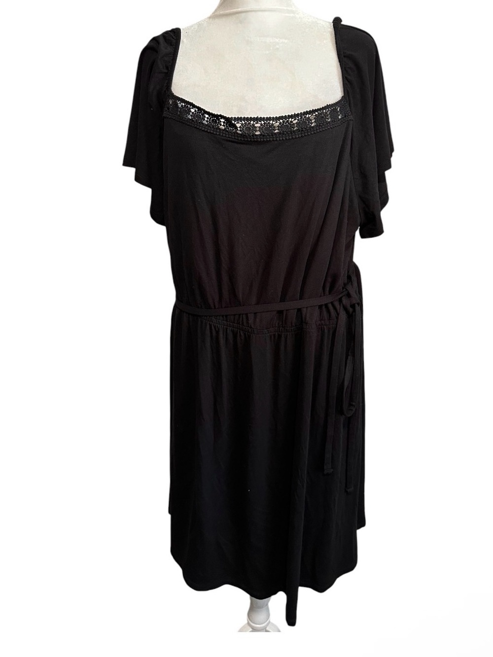 LOFT  Sequin Trim Waist Tie Dress size 20/22